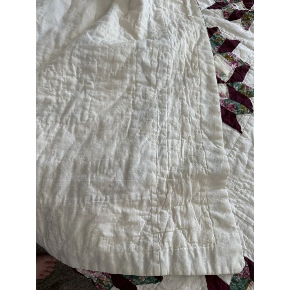 Vintage Quilt Bedspread King 82 X 93